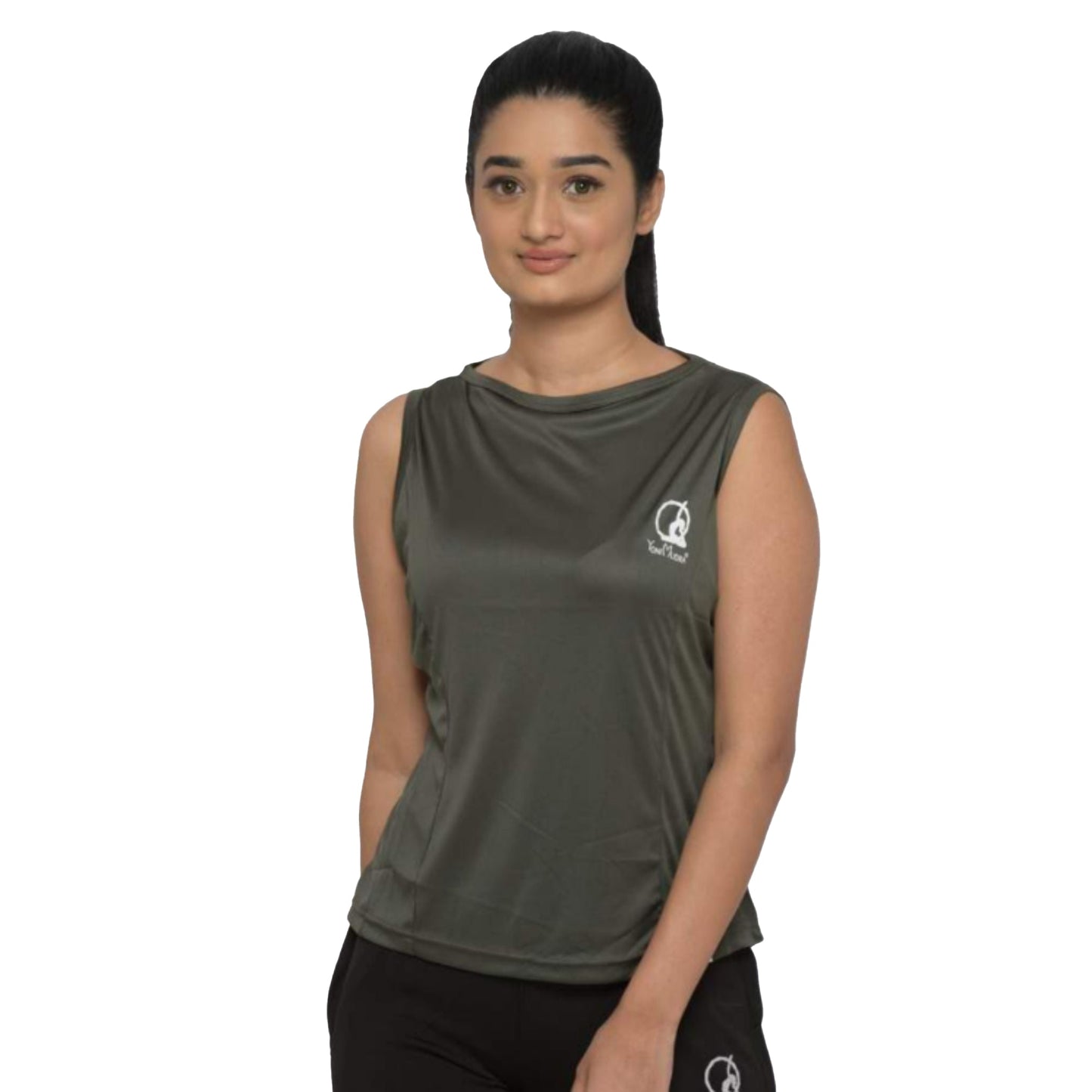 Women's Sleeveless Boat Neck Top - Comfy Fit