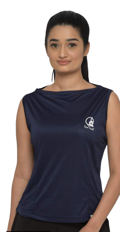 Women's Sleeveless Boat Neck Top - Comfy Fit