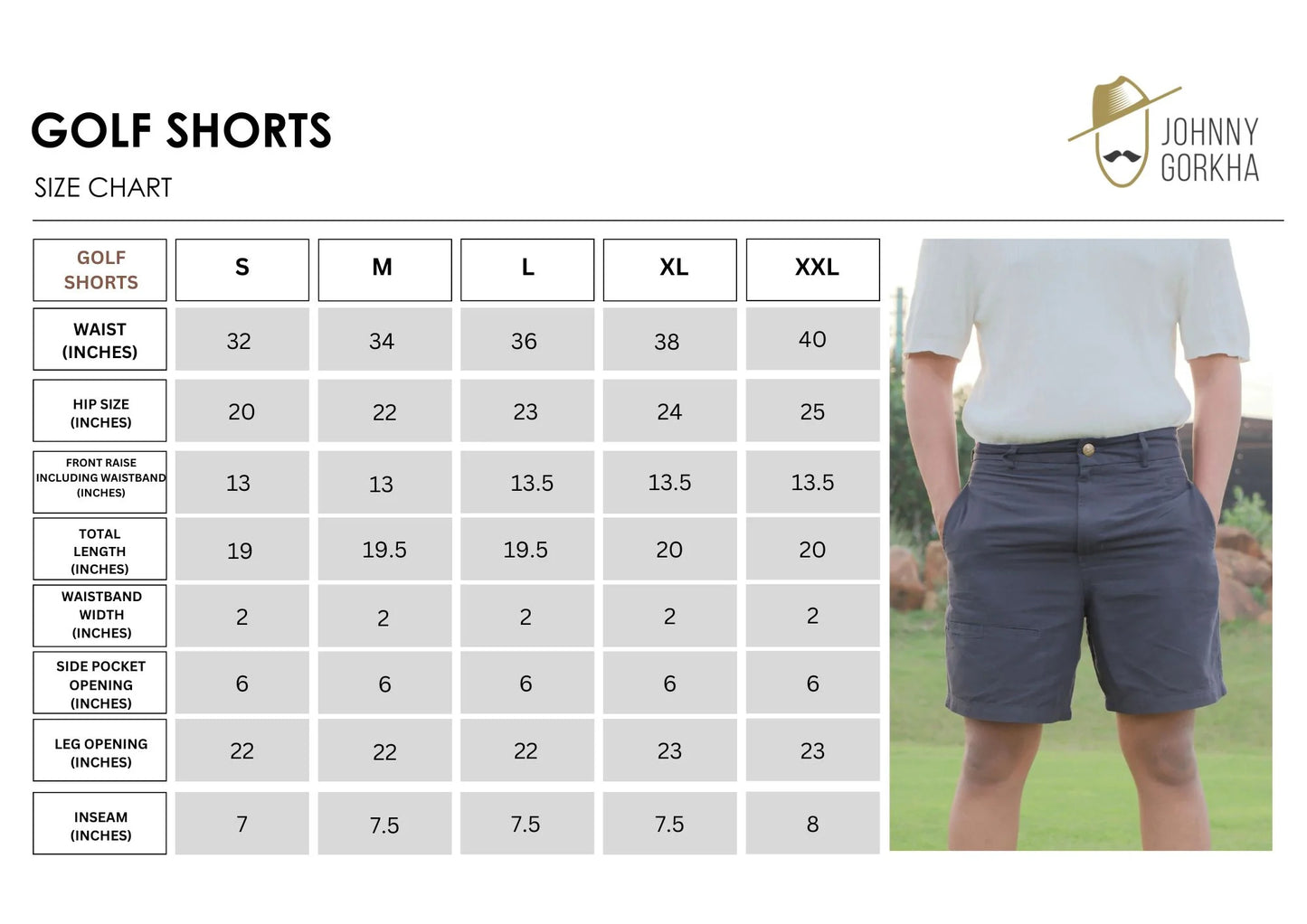 Men’s Golf Shorts – Hemp & Cotton Blend | Breathable &Durable | 100% Natural