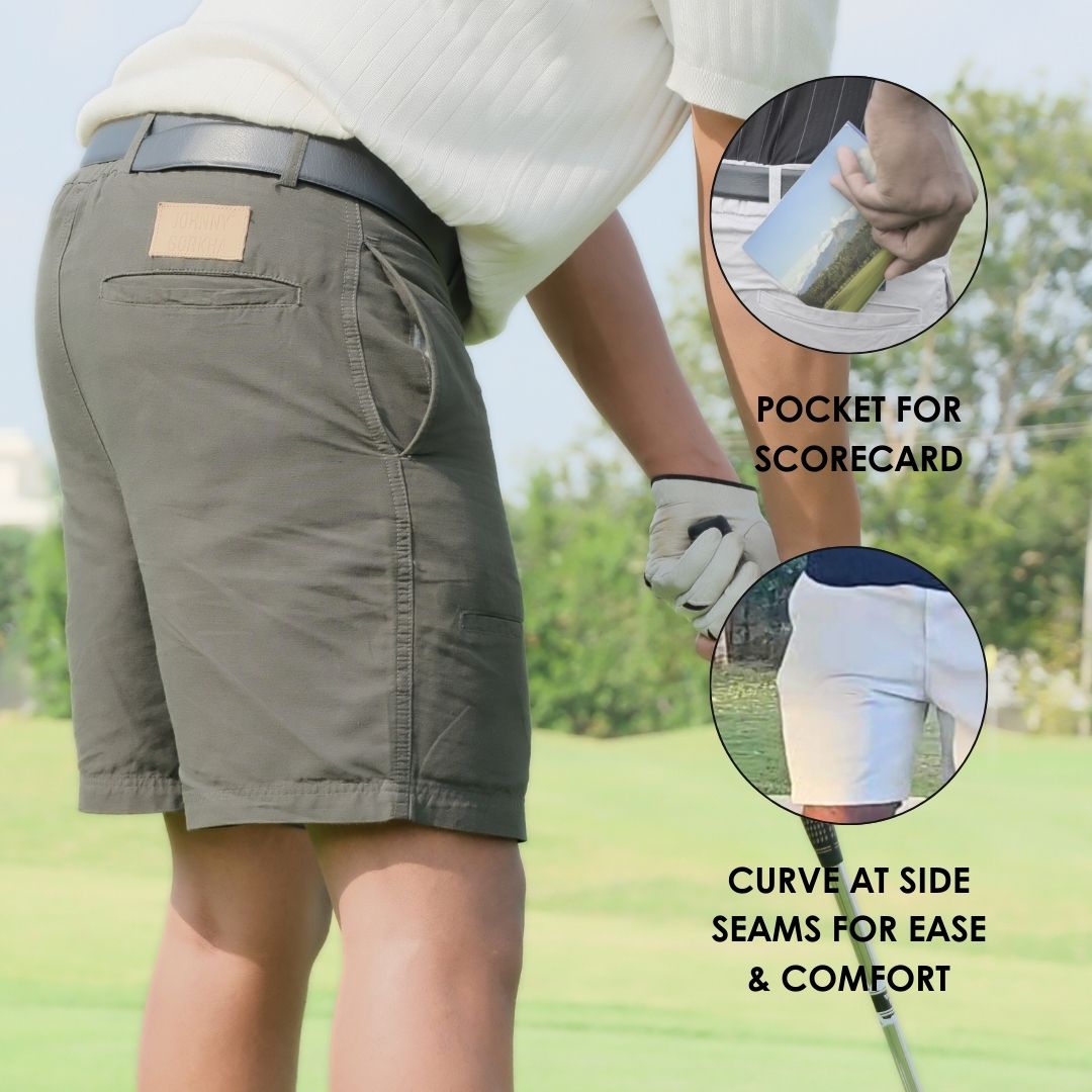 Men's Golf Shorts | Stretch Cotton | Breathable | Comfort Fit