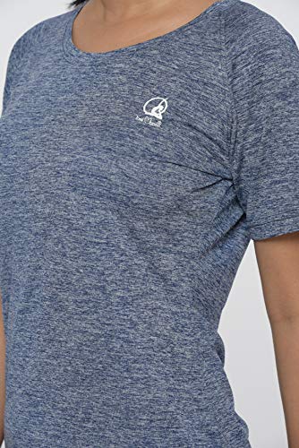 XL Raglan purple yoga tshirt for women