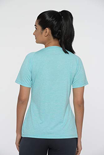 light blue yoga tshirt for women