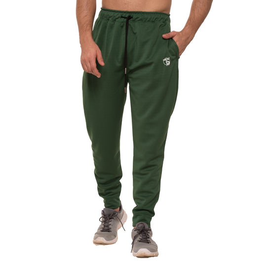 Men's green performance joggers with zip pockets – Charlie Wolf activewear