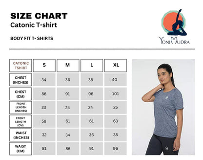 Size Charge for women tshirt gym workout yoga